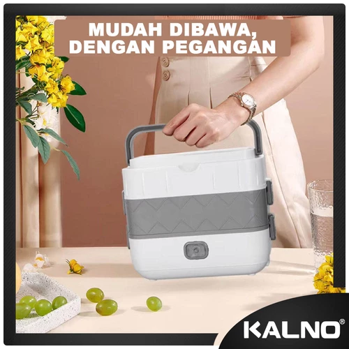 Electric Lunch Box Ver 2 dengan 2 tingkat sudah termasuk 4 tempat makan / 1 tingkat 2 tempat makan 