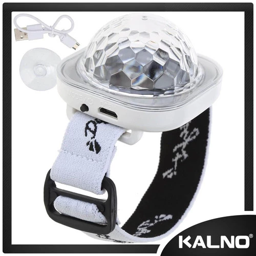 Gelang Lampu Kristal Disco USB Rechargeable 2 In 1 XKL815 - Lampu Tidur, Lampu Hias, Lampu Party