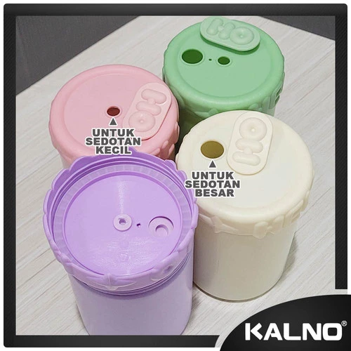 Gelas Kaca Double Layer Dengan Sticker Karakter GMK505 - Gelas Kaca Anak 350ml