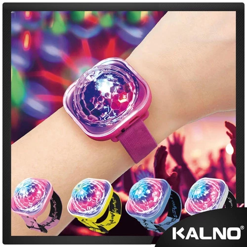 Gelang Lampu Kristal Disco USB Rechargeable 2 In 1 XKL815 - Lampu Tidur, Lampu Hias, Lampu Party