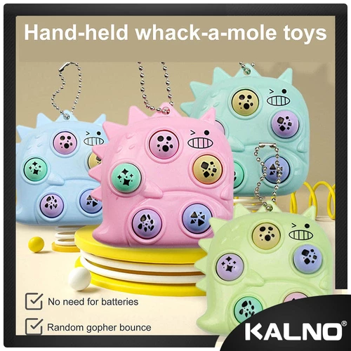 Gantungan Kunci Mini bentuk Konsol - Mainan Anak Karakter Pop it Game Whack Viral Lucu