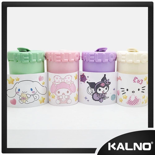 Gelas Kaca Double Layer Dengan Sticker Karakter GMK505 - Gelas Kaca Anak 350ml