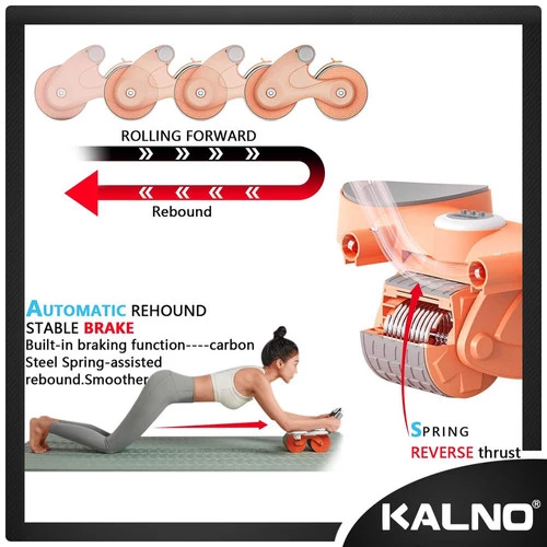 Alat Fitness Roda ABS Roller Abdominal Whell Automatic AF215