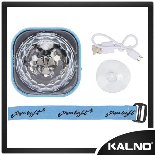 Gelang Lampu Kristal Disco USB Rechargeable 2 In 1 XKL815 - Lampu Tidur, Lampu Hias, Lampu Party