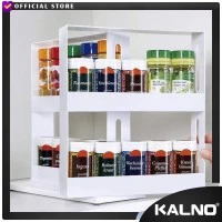 Rak Bumbu Geser 2 Lapis 2 Tingkat R033 - Rak Swivel