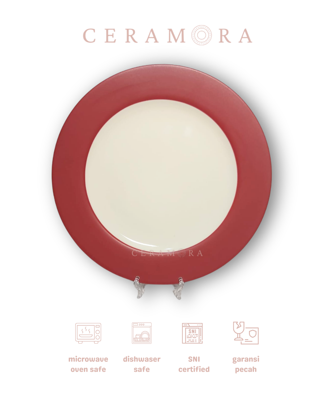 Ceramora White Lunar Maroon