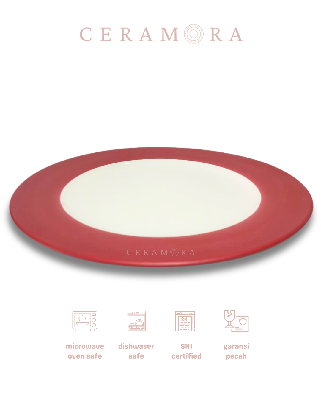 Ceramora White Lunar Maroon