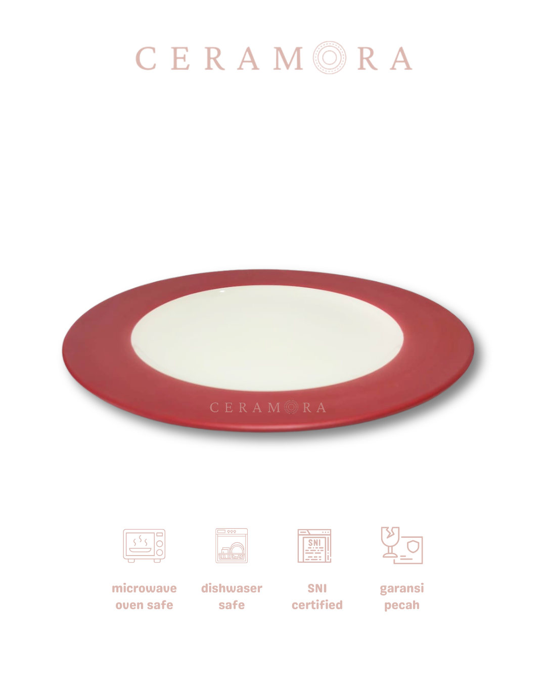 Ceramora White Lunar Maroon