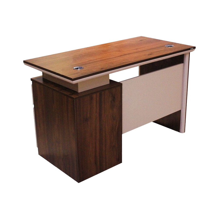 Furnice Charlotte Staff Desk Dark Walnut Meja Kantor