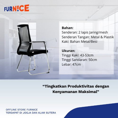Kursi Kantor Importa OC-W6-1 Murah & Berkualitas - Hitam