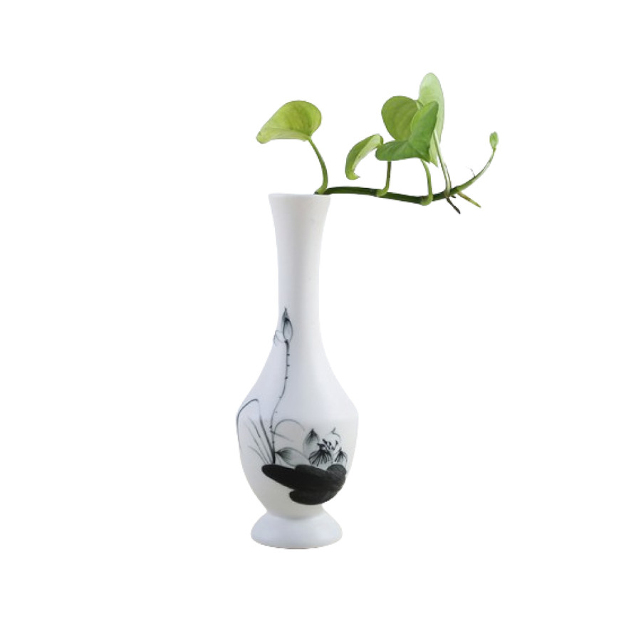 Sadie Lotus Vase White