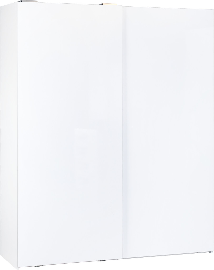 Furnice Junne Wardrobe White Lemari Pakaian