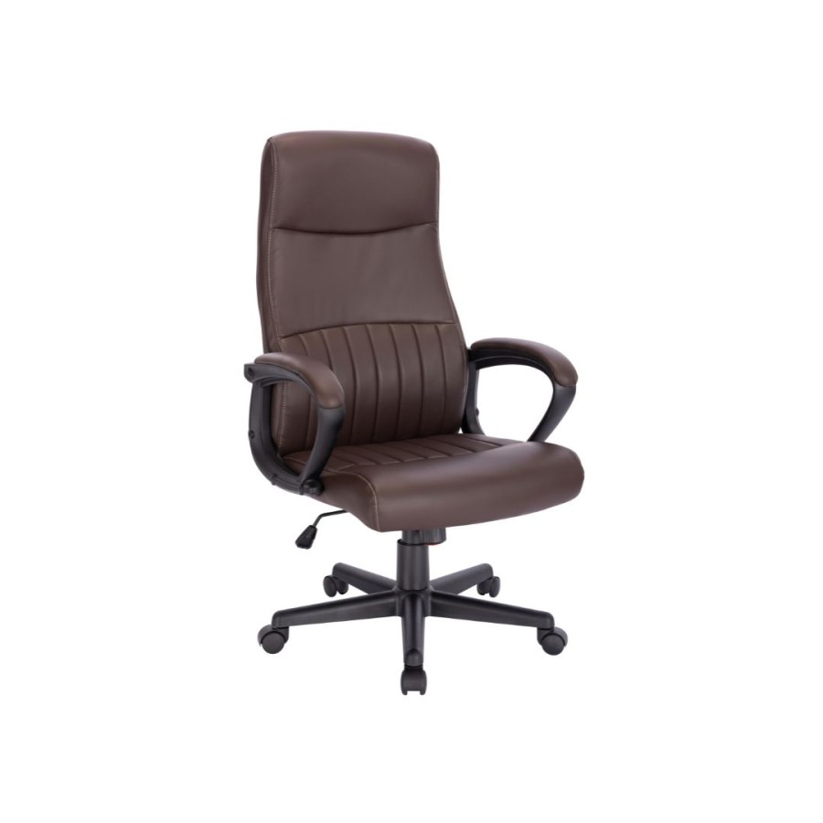 Furnice Sean Office Managerial Chair Brown