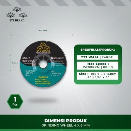 Mata Gerinda Grinding Wheel Cap Mata