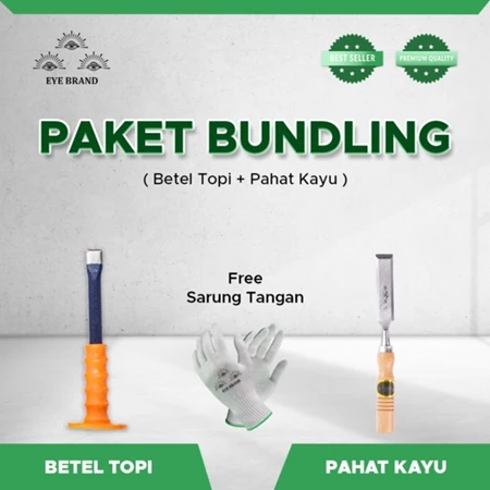 Paket Hemat Betel Topi & Pahat Kayu