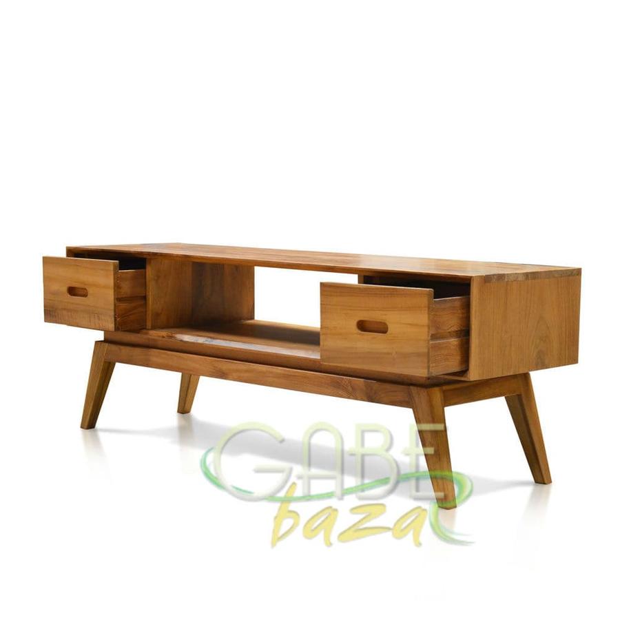 Meja Console Vintage Jati 2 Laci