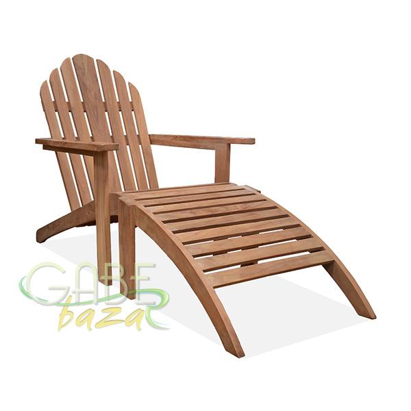 Kursi Kolam Adirondack Jati
