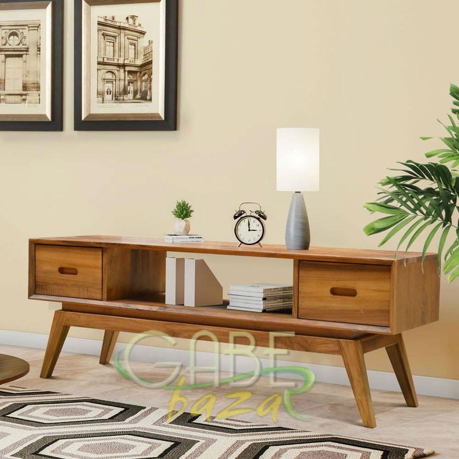 Meja Console Vintage Jati 2 Laci