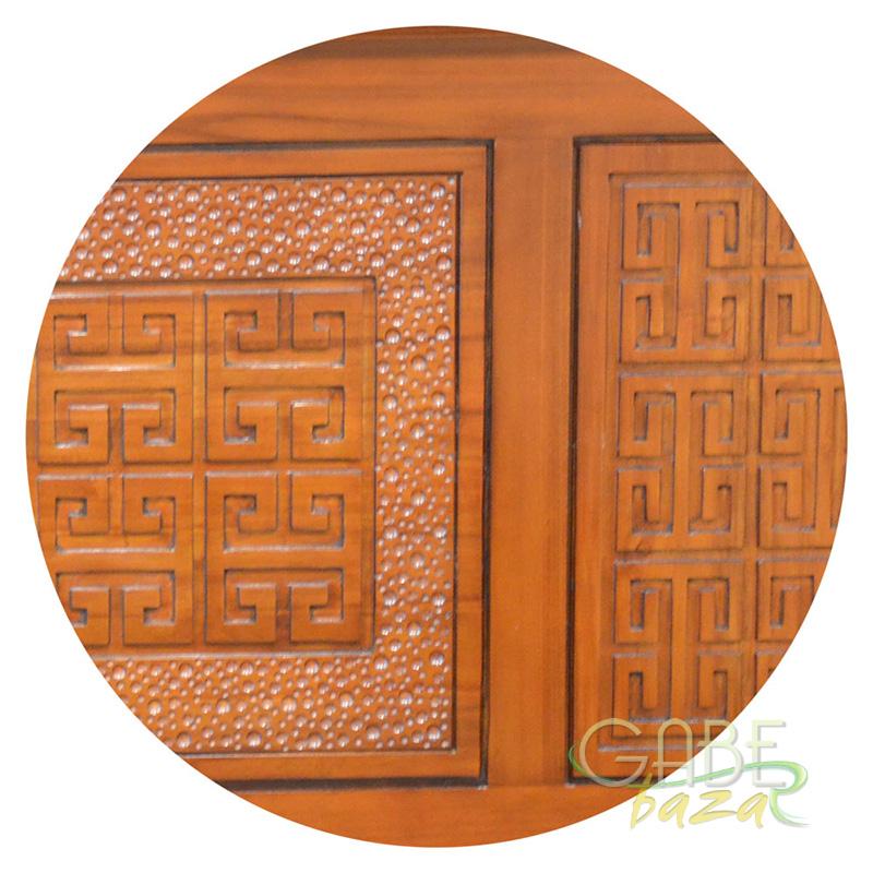 Tempat Tidur Jati Motif Oriental