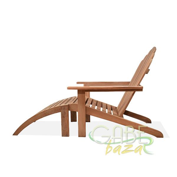 Kursi Kolam Adirondack Jati