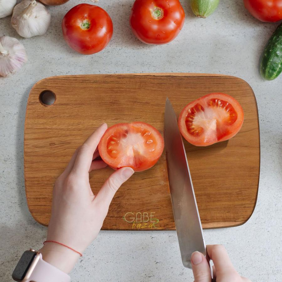 Talenan Zanzibar Kayu Jati - Handmade, Food Grade, dan Tahan Lama