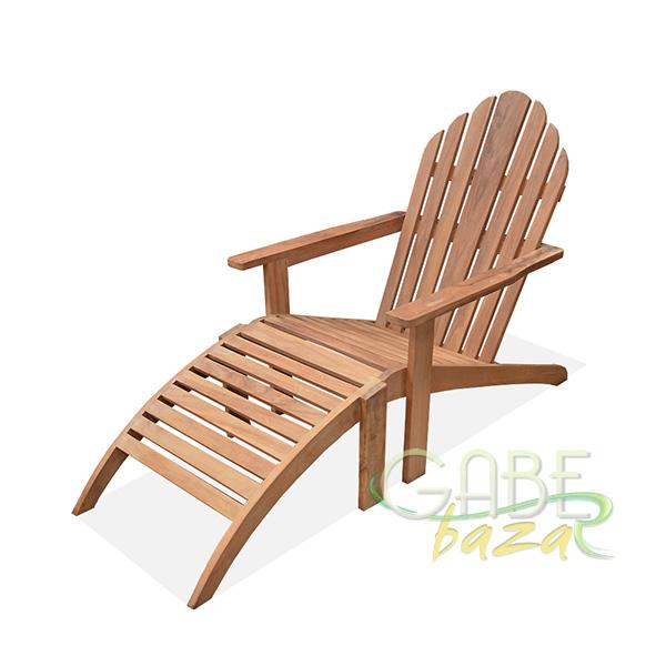Kursi Kolam Adirondack Jati