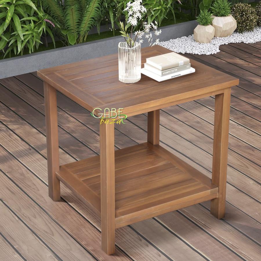 Meja Samping Model kebun Kayu Jati Kualitas Export