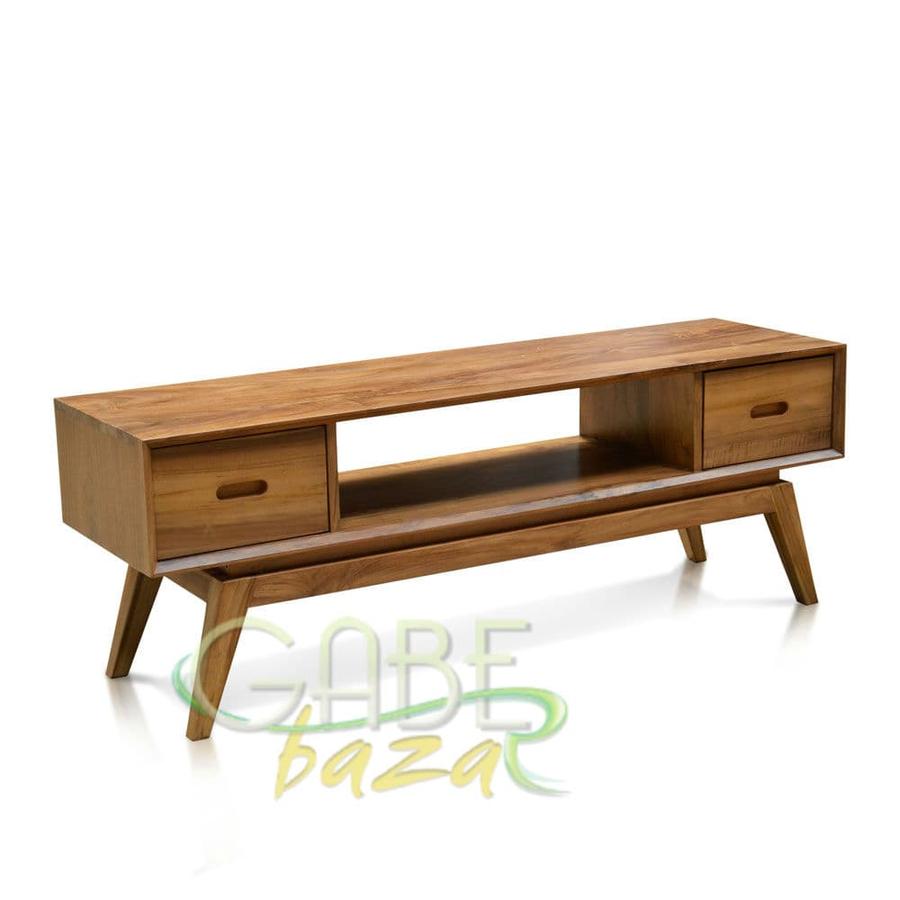 Meja Console Vintage Jati 2 Laci