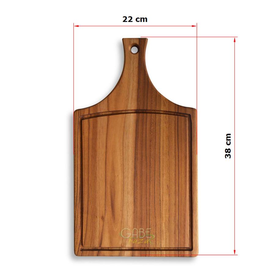 Talenan Motif Jerapah Kayu Jati - Handmade, Food Grade, dan Tahan Lama