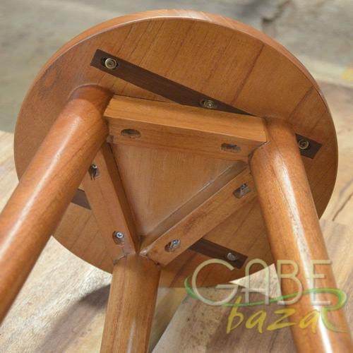 Meja Sudut Lingkaran Mini Kayu Modern