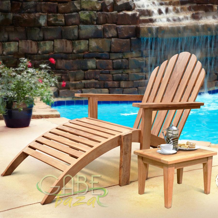 Kursi Kolam Adirondack Jati