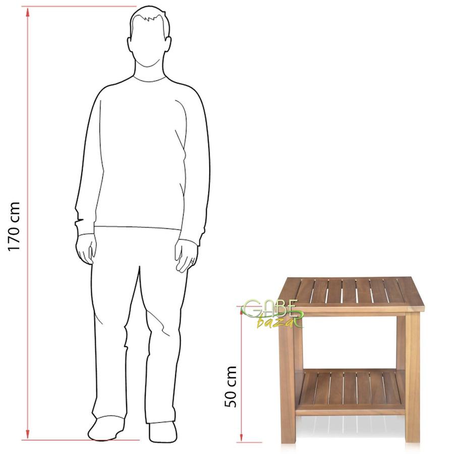 Meja Samping Model kebun Kayu Jati Kualitas Export