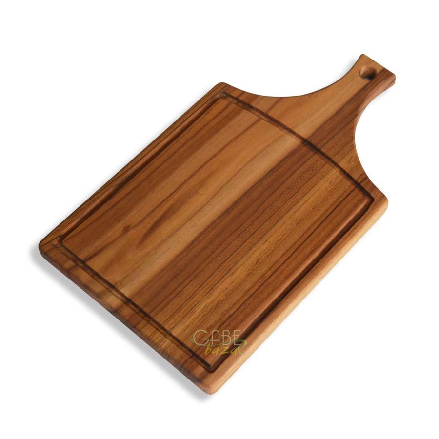 Talenan Motif Jerapah Kayu Jati - Handmade, Food Grade, dan Tahan Lama