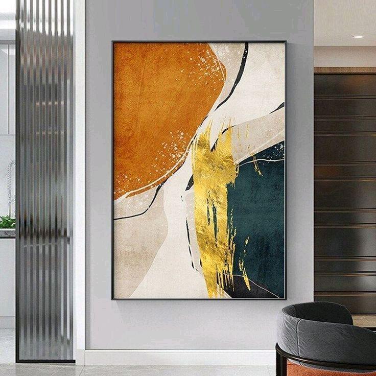 Lukisan Dinding pasir pantai aesthetic Modern art lukisan Kanvas