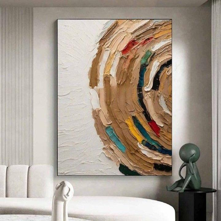 LUKISAN DINDING ABSTRAK MODERN ART LUKISAN KANVAS free packing