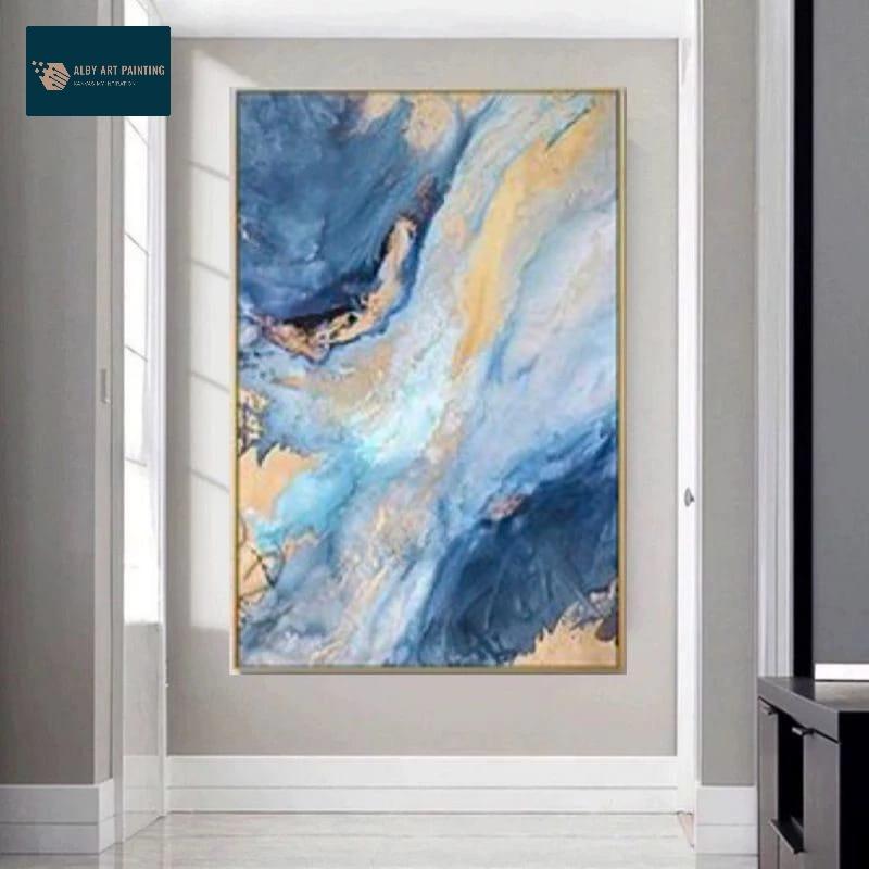 LUKISAN DINDING ABSTRAK TEKSTURE ART HIASAN DINDING Frame