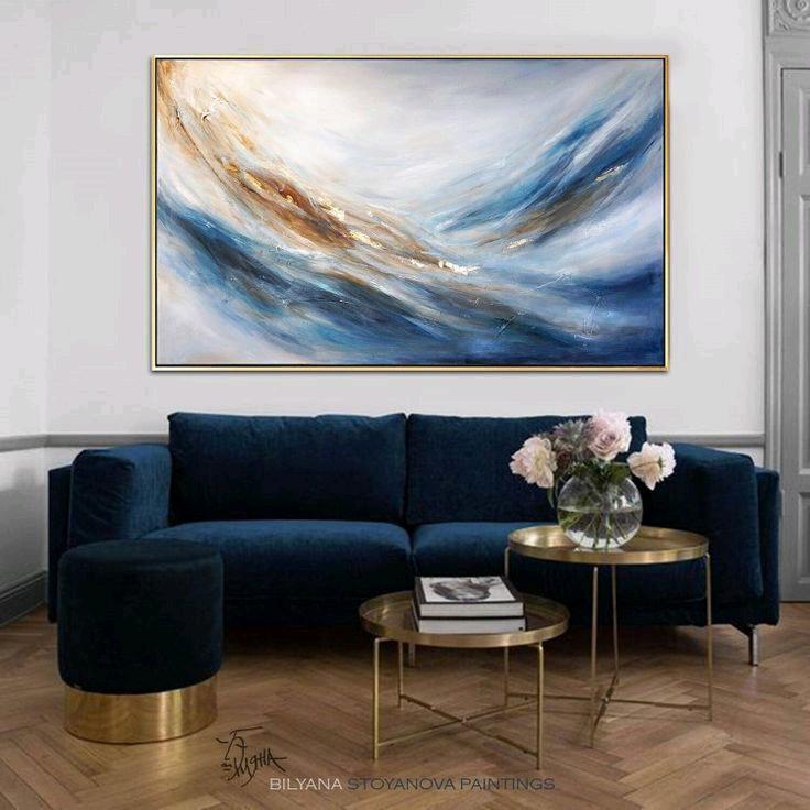 LUKISAN DINDING ABSTRAK AESTHETIC 80x150cm HIASAN DINDING RUMAH Frame