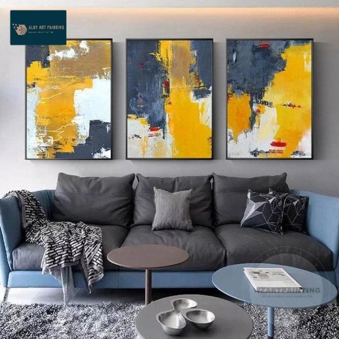 Lukisan Dinding Abstrak Modern Art Hiasan Dinding