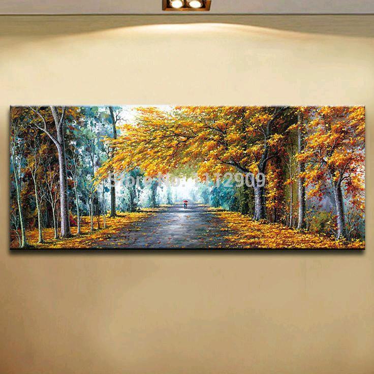 Lukisan Dinding Pemandangan Aesthetic Modern Art Frame free packing