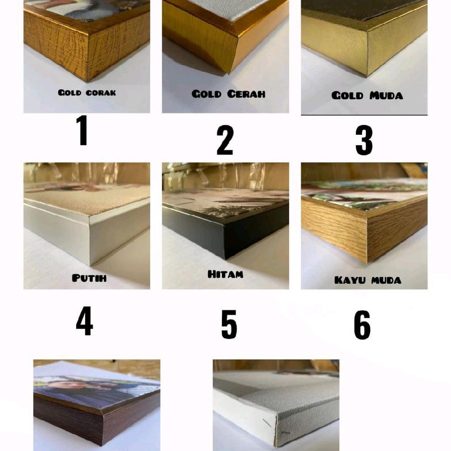 lukisan dinding pasar tradisional Karya A.D.Mukhlas free packing triplek Frame - 85 x 135 cm