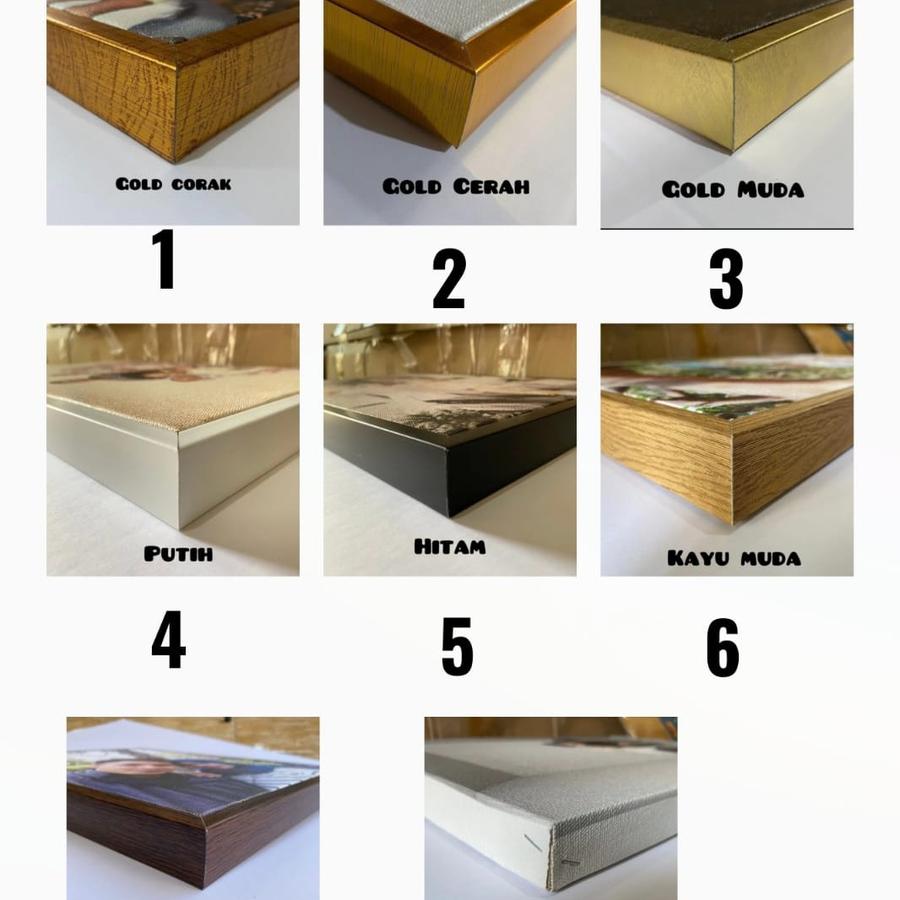 LUKISAN DINDING BUNGA GOLD 100 X 100 CM LUKISAN KANVAS HIASAN DINDING RUANG TAMU Dipasang di Dinding Frame