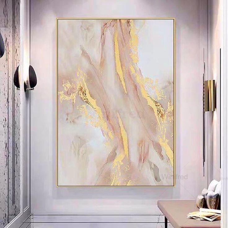 Lukisan dinding abstrak modern art lukisan kanvas painting art dekorasi
