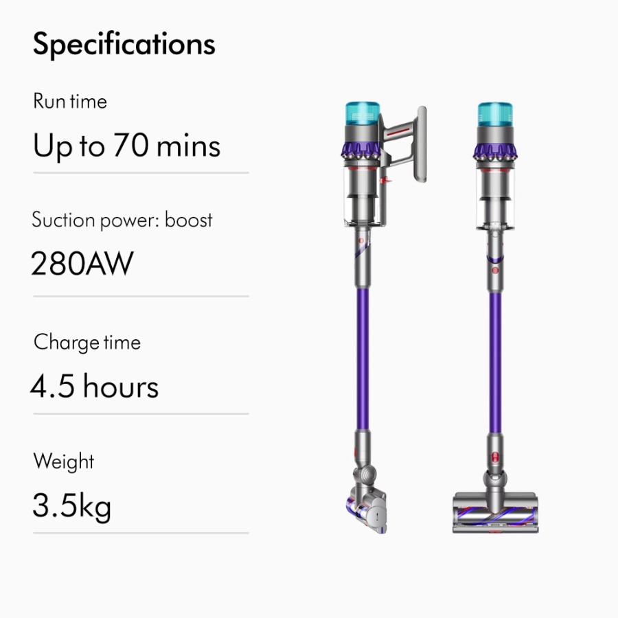 Dyson Gen5 Detect Complete Vacuum Cleaner - Iron and Purple