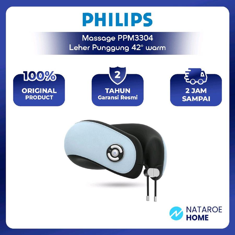 Philips massage PPM3304 Pijat Leher Punggung 42℃ warm