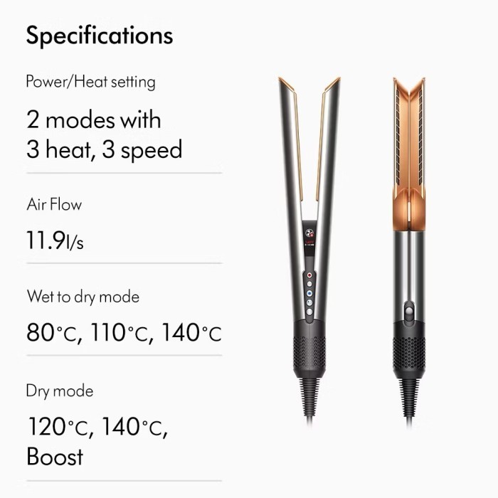 Dyson Airstrait Straightener HT01 - (Bright Nickel/Rich Copper)