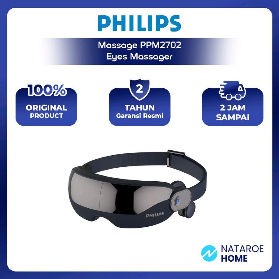 Philips Massage PPM2702 Alat Pijat Mata Dilengkapi Dengan Musik Konduksi Tulang