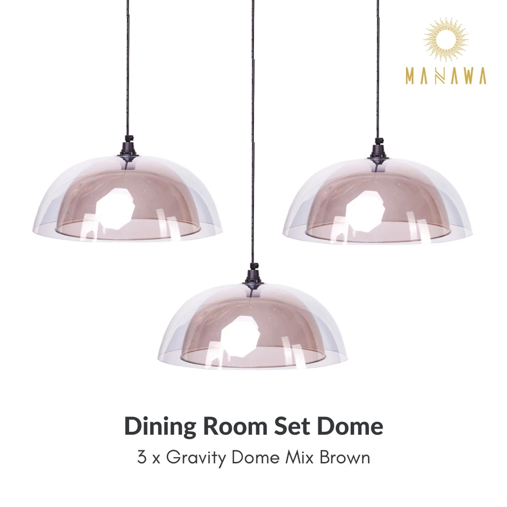 Manawa Dining Room Set Gravity Dome Lampu Gantung 3