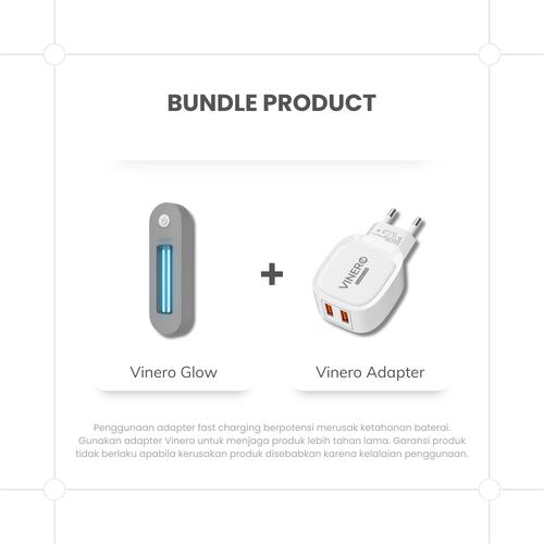 Vinero Glow UV Toilet Disinfection Lamp Portable UVC Sterilizer Light