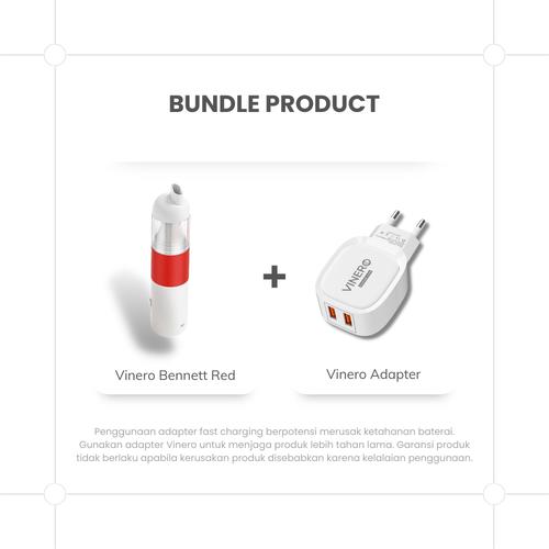 Vinero Bennett Portable Car Vacuum Blower HEPA Filter Free Accessories