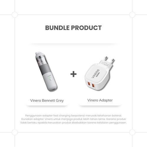 Vinero Bennett Portable Car Vacuum Blower HEPA Filter Free Accessories